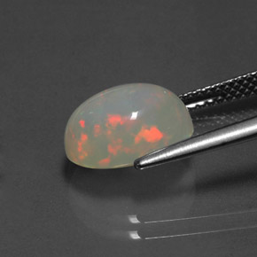 Opala multicolorido natural 2,83ct, transparente, transparente/translúcido