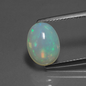 Opala multicolorido natural 2,16ct, transparente, transparente/translúcido