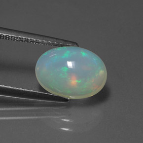 Opala multicolorido natural 2,16ct, transparente, transparente/translúcido
