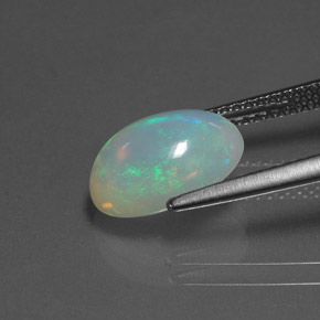 Opala multicolorido natural 2,16ct, transparente, transparente/translúcido