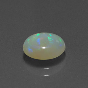 Opala multicolorido natural 0,76ct, transparente, transparente/translúcido
