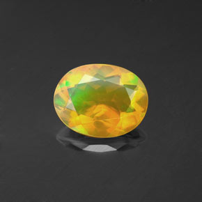 Opala multicolorido natural 1,30ct, transparente, transparente/translúcido