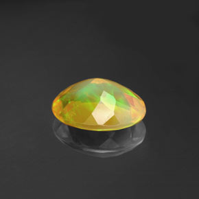 Opala multicolorido natural 1,30ct, transparente, transparente/translúcido