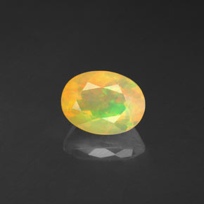 Opala multicolorido natural 1,10ct, transparente, transparente/translúcido