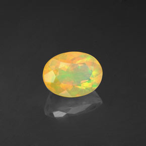 Opala multicolorido natural 1,10ct, transparente, transparente/translúcido