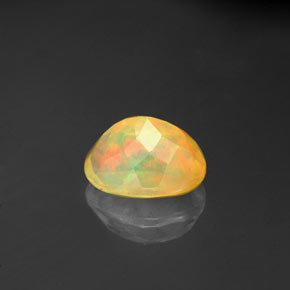 Opala multicolorido natural 1,10ct, transparente, transparente/translúcido