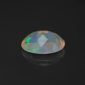 Opala multicolorido natural 0,97ct, transparente, transparente/translúcido