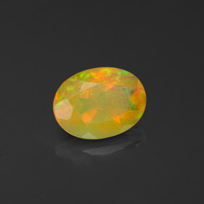 Opala multicolorido natural 0,90ct, transparente, transparente/translúcido