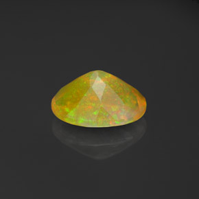 Opala multicolorido natural 0,90ct, transparente, transparente/translúcido