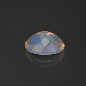 Opala multicolorido natural 0,84ct, transparente, transparente/translúcido