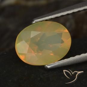 Opala Multicolorido Natural 0.83ct, oval, Transparente