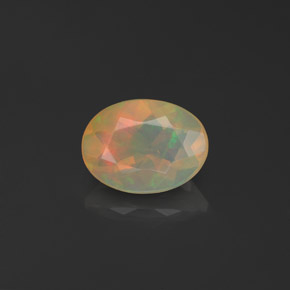 Opala multicolorido natural 0,66ct, transparente, transparente/translúcido