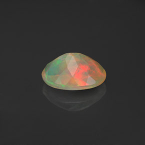 Opala multicolorido natural 0,66ct, transparente, transparente/translúcido