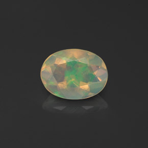 Opala multicolorido natural 0,78ct, transparente, transparente/translúcido
