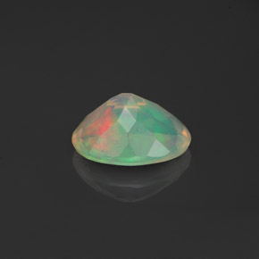 Opala multicolorido natural 0,78ct, transparente, transparente/translúcido