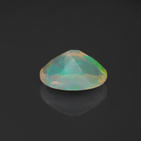 Opala multicolorido natural 0,93ct, transparente, transparente/translúcido