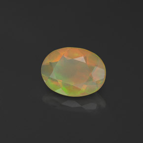 Opala multicolorido natural 0,76ct, transparente, transparente/translúcido