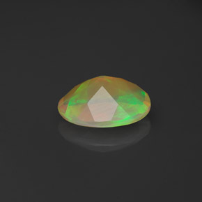 Opala multicolorido natural 0,76ct, transparente, transparente/translúcido