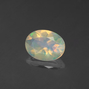 Opala multicolorido natural 0,83ct, transparente, transparente/translúcido