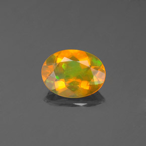 Opala multicolorido natural 0,71ct, transparente, transparente/translúcido