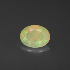 Opala multicolorido natural 0,70ct, transparente, transparente/translúcido