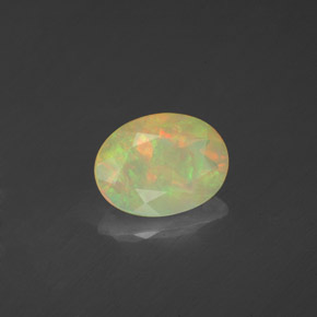Opala multicolorido natural 0,70ct, transparente, transparente/translúcido