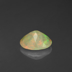 Opala multicolorido natural 0,70ct, transparente, transparente/translúcido