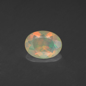 Opala multicolorido natural 0,71ct, transparente, transparente/translúcido