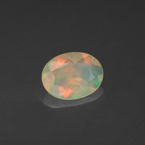 Opala multicolorido natural 0,71ct, transparente, transparente/translúcido
