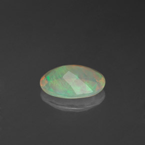 Opala multicolorido natural 0,71ct, transparente, transparente/translúcido