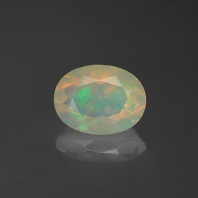 Opala multicolorido natural 0,80ct, transparente, transparente/translúcido