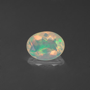 Opala multicolorido natural 0,71ct, transparente, transparente/translúcido