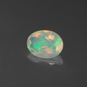 Opala multicolorido natural 0,71ct, transparente, transparente/translúcido