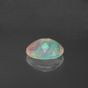 Opala multicolorido natural 0,71ct, transparente, transparente/translúcido