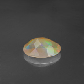 Opala multicolorido natural 0,70ct, transparente, transparente/translúcido