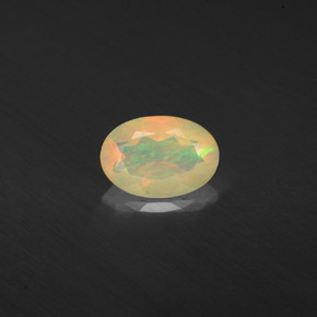 Opala multicolorido natural 0,41ct, transparente, transparente/translúcido