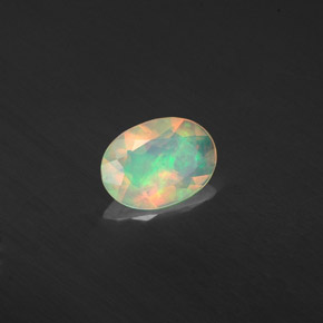 Opala multicolorido natural 0,37ct, transparente, transparente/translúcido