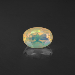 Opala multicolorido natural 0,59ct, transparente, transparente/translúcido
