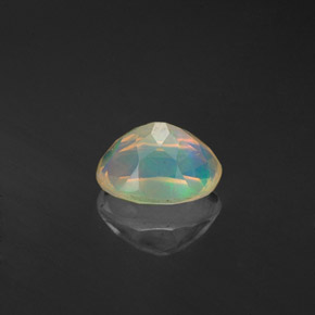 Opala multicolorido natural 0,59ct, transparente, transparente/translúcido