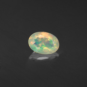 Opala multicolorido natural 0,36ct, transparente, transparente/translúcido
