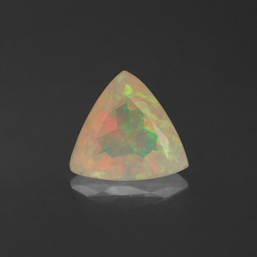 Opala multicolorido natural 0,82ct, transparente, transparente/translúcido