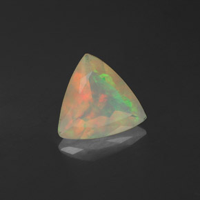 Opala multicolorido natural 0,82ct, transparente, transparente/translúcido