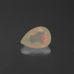 Opala multicolorido natural 0,38ct, transparente, transparente/translúcido