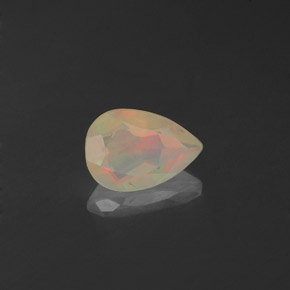 Opala multicolorido natural 0,38ct, transparente, transparente/translúcido