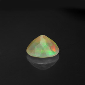Opala multicolorido natural 0,85ct, transparente, transparente/translúcido
