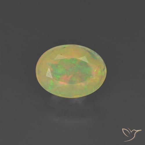0.73ct Natural Multicolorido Opala, oval, Translúcido