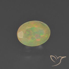 Opala Multicolorido Natural 0.73ct, oval, Translúcido