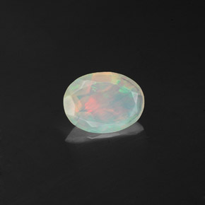 Opala multicolorido natural 0,58ct, transparente, transparente/translúcido