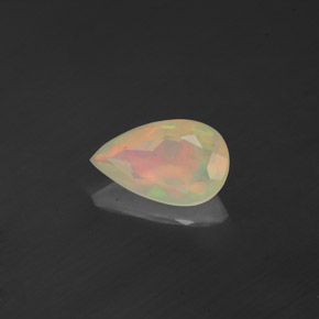 Opala multicolorido natural 0,82ct, transparente, transparente/translúcido