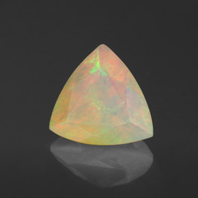 Opala multicolorido natural 1,37ct, transparente, transparente/translúcido